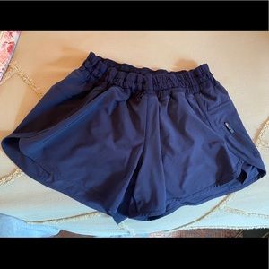 Navy lululemon shorts
